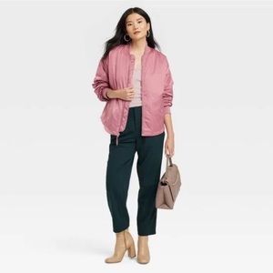 HP🎉 A New Day Pink Bomber Jacket Size XS